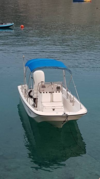 Cubierta Para Barco Boston Whaler 17 Montauk - Impermeable, Resistente, Con Arco Y Correas, Ideal Para Remolque Y Almacenamiento