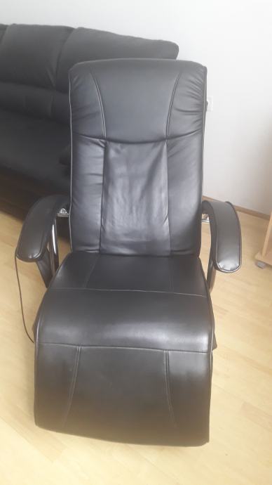Električna masažna fotelja vidaXL od umjetne kože