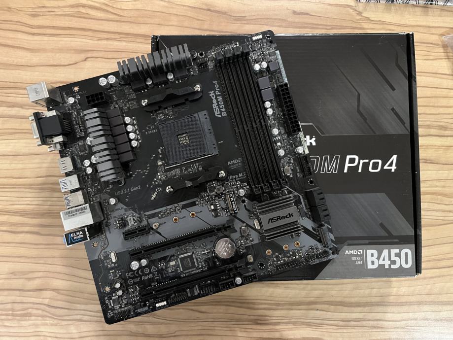 AsRock B450m Pro4 AM4 Socket