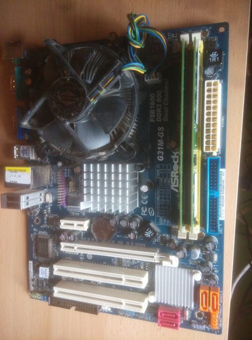 ASrock G31MS2 + Xeon E5440 + 4GB DDR2 + SB3500413AS 500GB SATA3