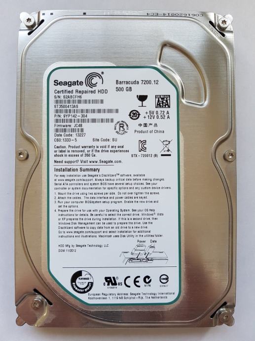 ASrock G31MS2 + Xeon E5440 + 4GB DDR2 + SB3500413AS 500GB SATA3