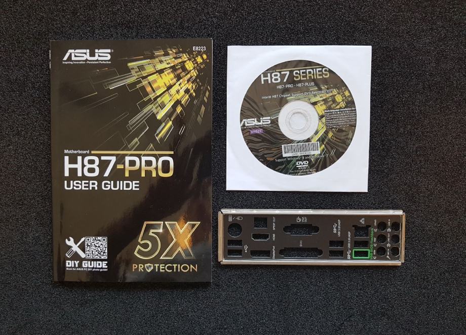Asus H87-PRO, 16GB DDR3 ram, i7 4770