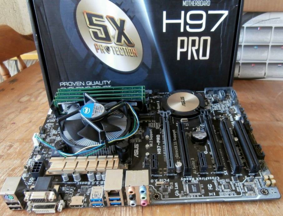 Asus H97-Pro Intel + i5-4690 + 8GB DDR3