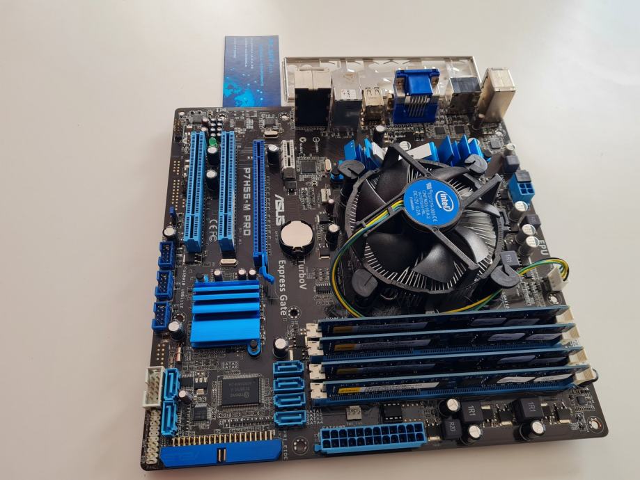 ASUS P7H55M PRO + i7 870 + 4GB/8GB/16GB RAM Račun / R1/Jamstvo
