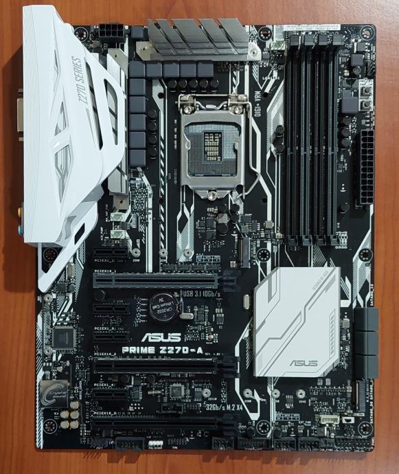 Schermo I/O (I/O Shield) Personalizzato Per Scheda Madre Prime Z270-A - Nuovo