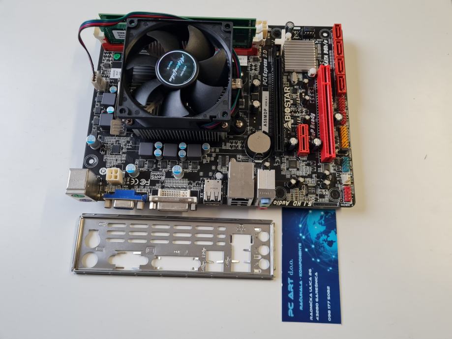Socket Pdv Biostar A58MDP + A6-5400B + 4GB/8GB/16GB - Socket FM2 - Jamstvo/R1/PDV