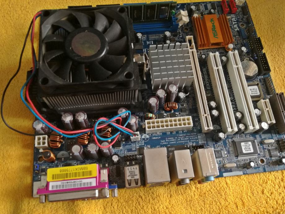 Lot Carte Mère Asrock K8NF4G-SATA2 + CPU AMD Sempron + 2 Go RAM + Ventirad