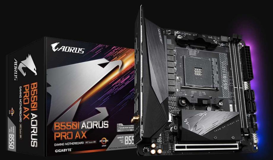 5800X、B550i Aorus Pro AX、32GB-DDR4 Gigabyte B550I Aorus Pro AX review