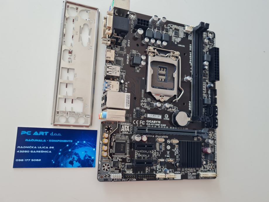 Gigabyte GAH110MS2H, Intel H110, Socket 1151 Račun / R1 / Jamstvo