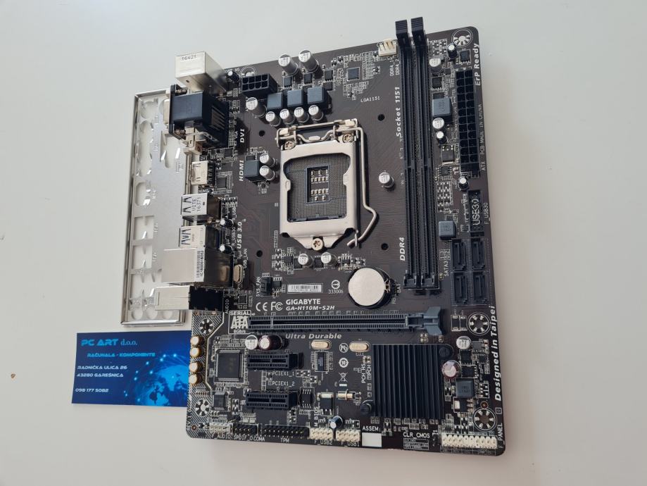 Gigabyte GAH110MS2H, Intel H110, Socket 1151 Račun / R1 / Jamstvo