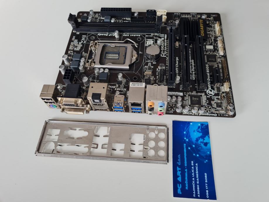 Gigabyte GAH81MHD3, Intel H81, Socket 1150 Račun / R1 / Jamstvo