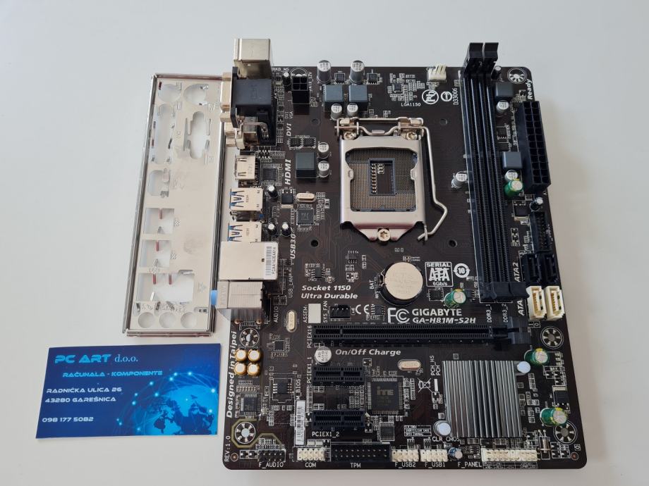 Gigabyte GAH81MS2H, Intel H81, Socket 1150 Račun / R1 / Jamstvo