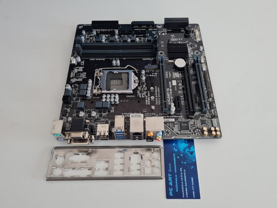 Gigabyte GAQ170MD3H, DDR4, Q170, M.2, Socket 1151 Račun/R1/Jamstvo