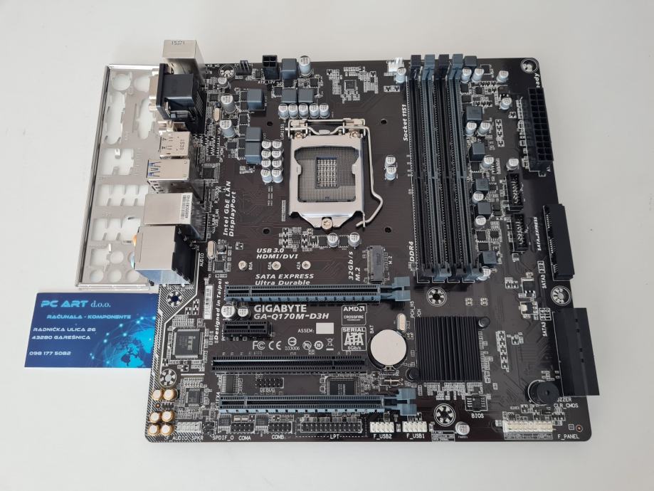 Gigabyte GAQ170MD3H, DDR4, Q170, M.2, Socket 1151 Račun/R1/Jamstvo
