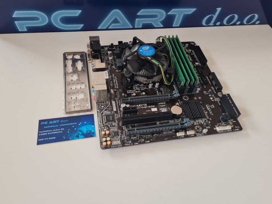 Gigabyte GAQ170MD3H + i5 6500 + 4GB/8GB/16GB/32GB DDR4 Račun / R1