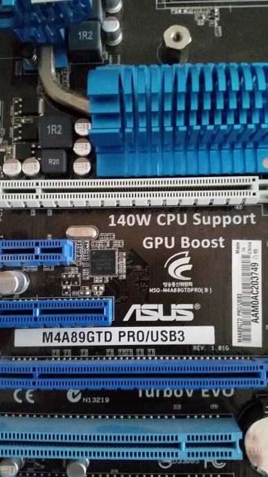 ASUS M4A89GTD PRO/USB3 Motherboard With I/O Shield Plus CPU And RAM Combo - Foto 2