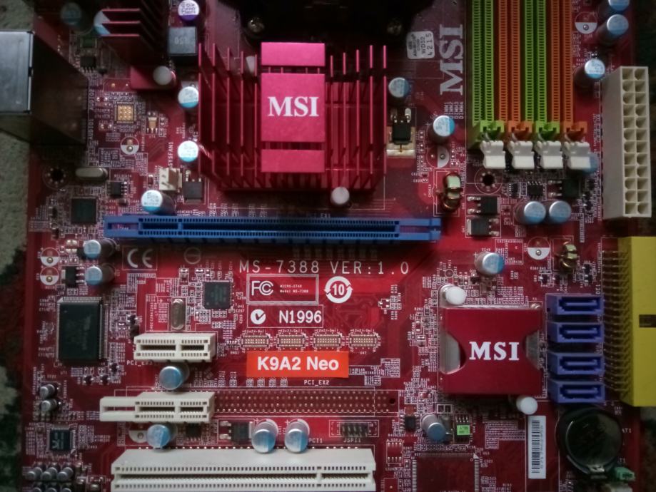 MSI K9A2Neo Mainboard + AMD Athlon X2 7750 Black Edition