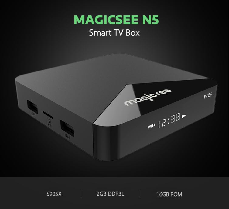 MAGICSEE N5 Android TV BOX 2/16 / Amlogic S905X / KODI/ SVE PODEŠENO