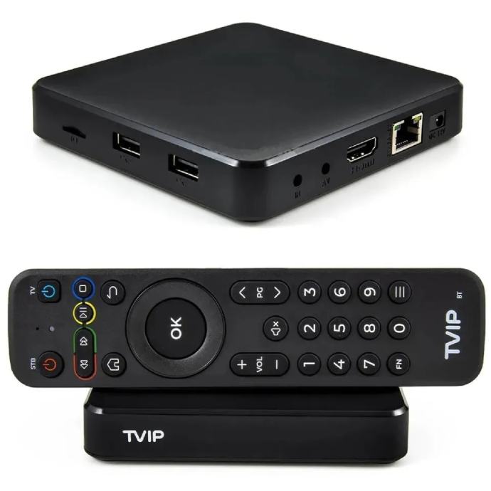 TVIP S-Box V.605 SE IPTV Receiver - 4K UHD Mit Android 6.0, 1GB RAM + 8GB EMMC