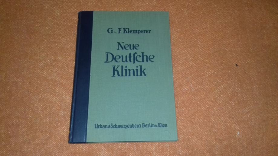 Neue Deutsche klinik, Felix Klemperer DEUTSCH - 1932. godina