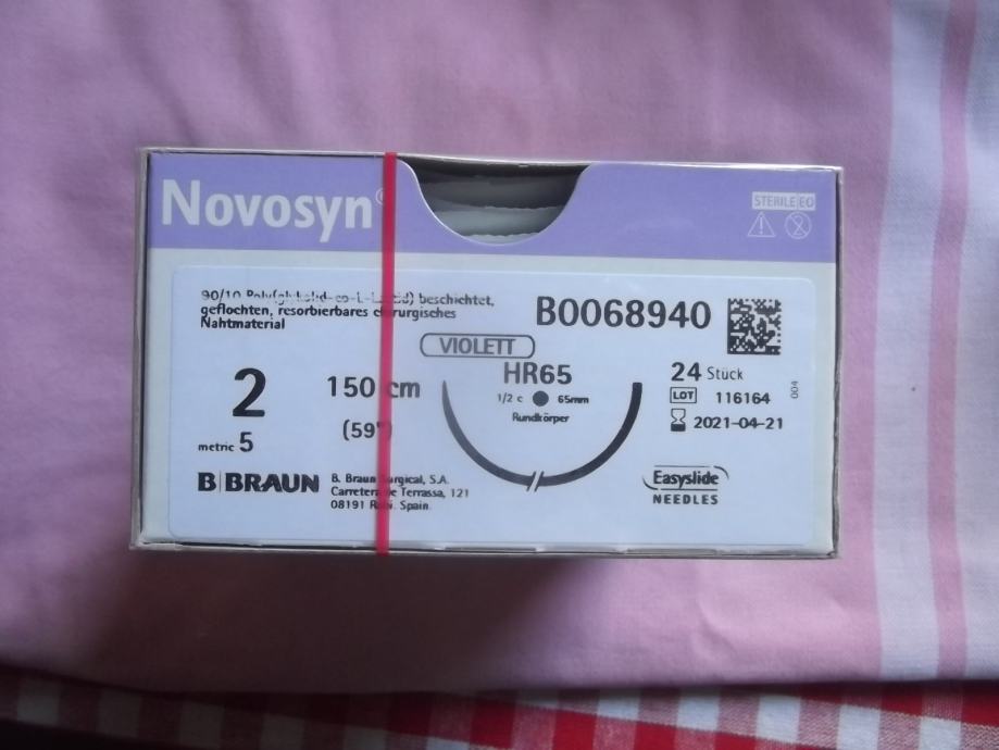 Resorptivni hirurski konac  Novosyn 2 HR 65  Braun-Aesculap