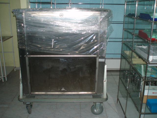 transportna inox kolica za prijevoz prljavog rublja