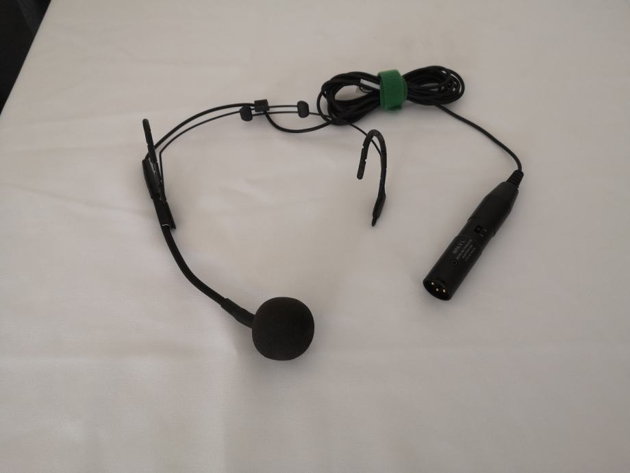 AKG C520 kondenzatorski naglavni mikrofon + fantomsko XLR napajanje