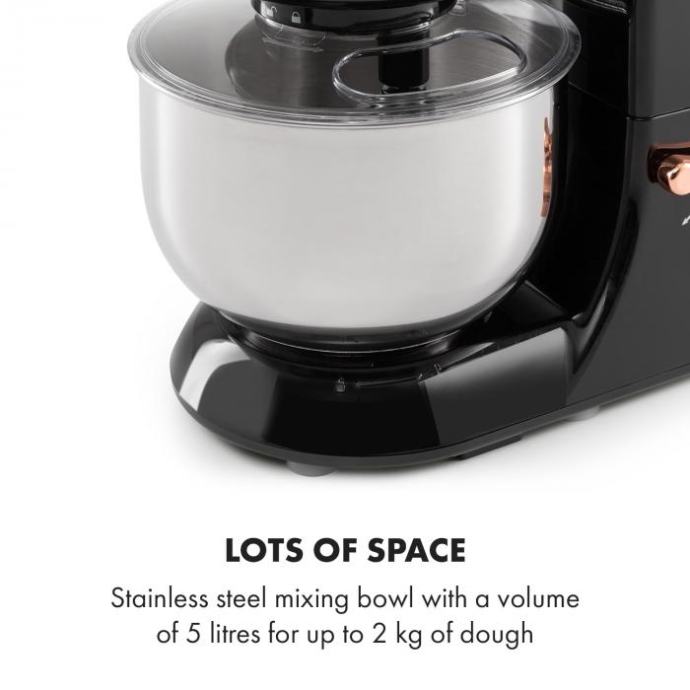 Klarstein Lucia Keukenmachine met Gehaktmolen en Blender 1800W 5L Zwart