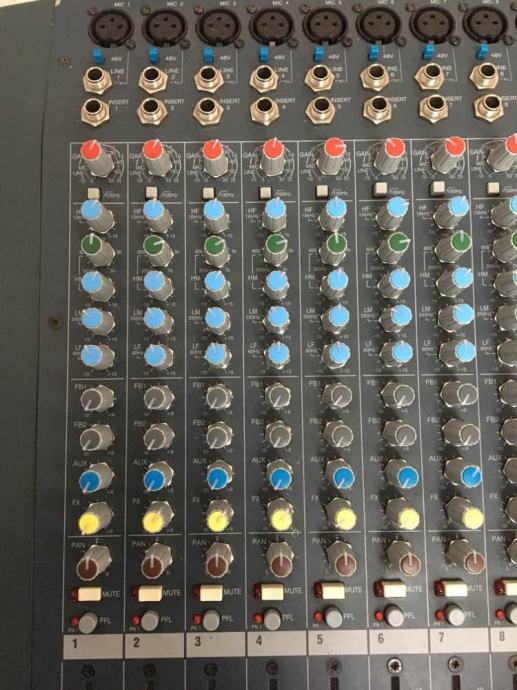 Allen & Heath PA 20CP Power mixer + orig. case 2x500W, efekt