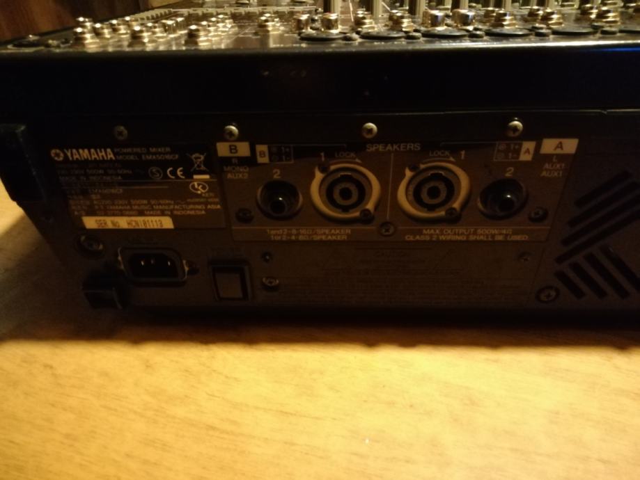 Yamaha EMX 5016CF 500W + 500W Stereo Powered Mixer