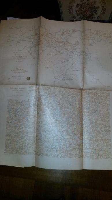4 karte carskog austrougarskog vojnog instituta iz 1904.