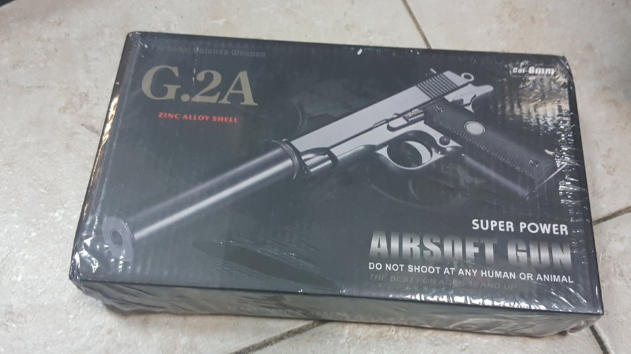 Airsoft gun G.2 A (s prigušivačem) AIR soft Pištolj Airsoft