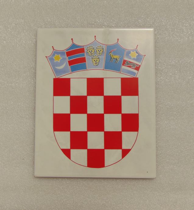 Keramička pločica - Hrvatski Grb - KIO Keramika 25 x 20 cm