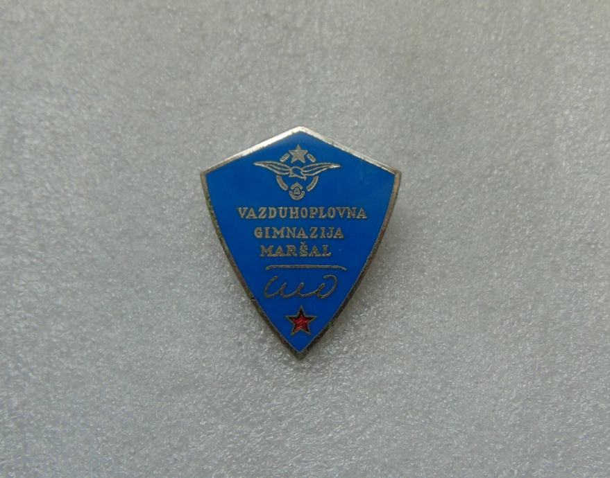Prsna oznaka Vazduhoplovna Gimnazija Maršal Tito