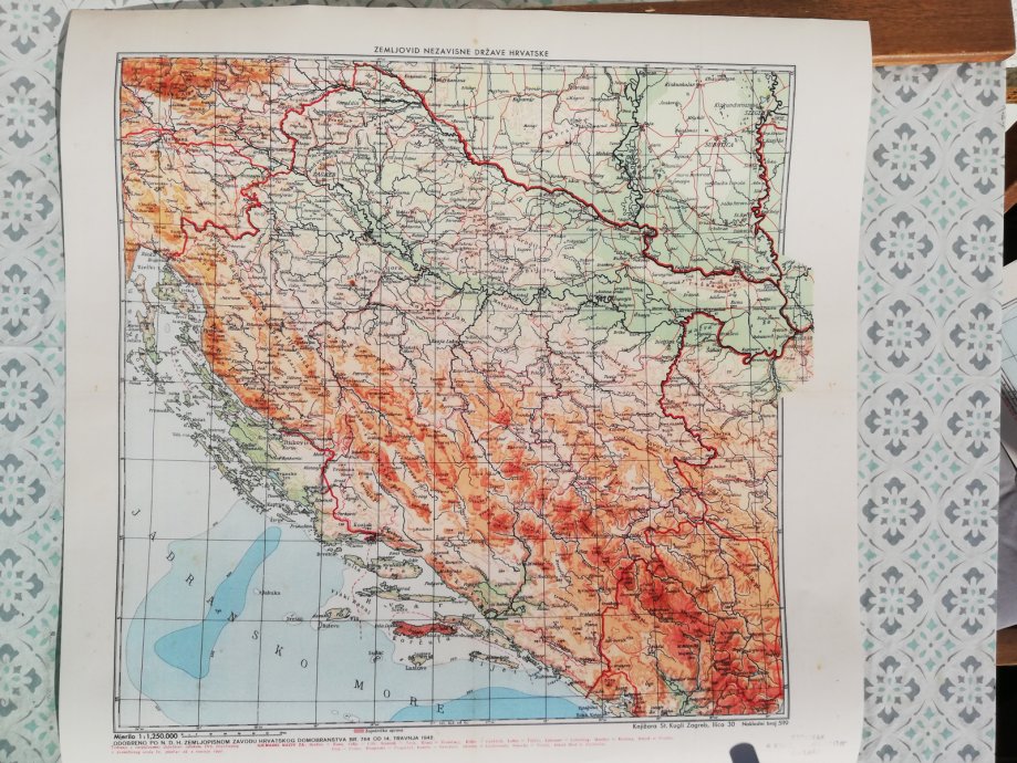 zemljopisna karta hrvatske i bosne i hercegovine