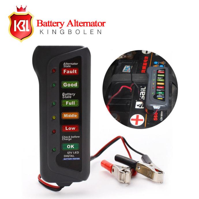 Digitalni tester za akumulator i alternator 12V