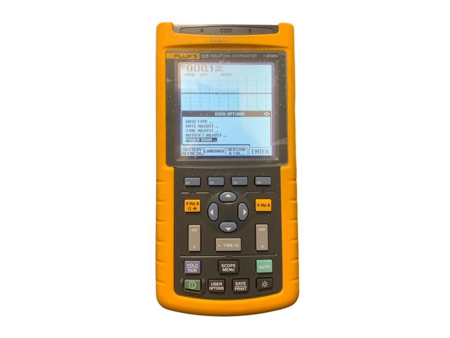 FLUKE 123 INDUSTRIAL SCOPEMETER - OSCILOSKOP - MULTIMETAR / R1, RATE!