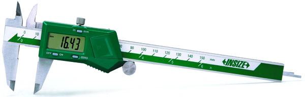 Pomično mjerilo (1108) - digitalno, standardno, s kotačićem, 0-200 mm
