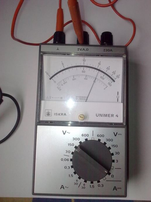 Unimer Instrument UNIMER 4 - Iskra Kranj (analogni instrument)