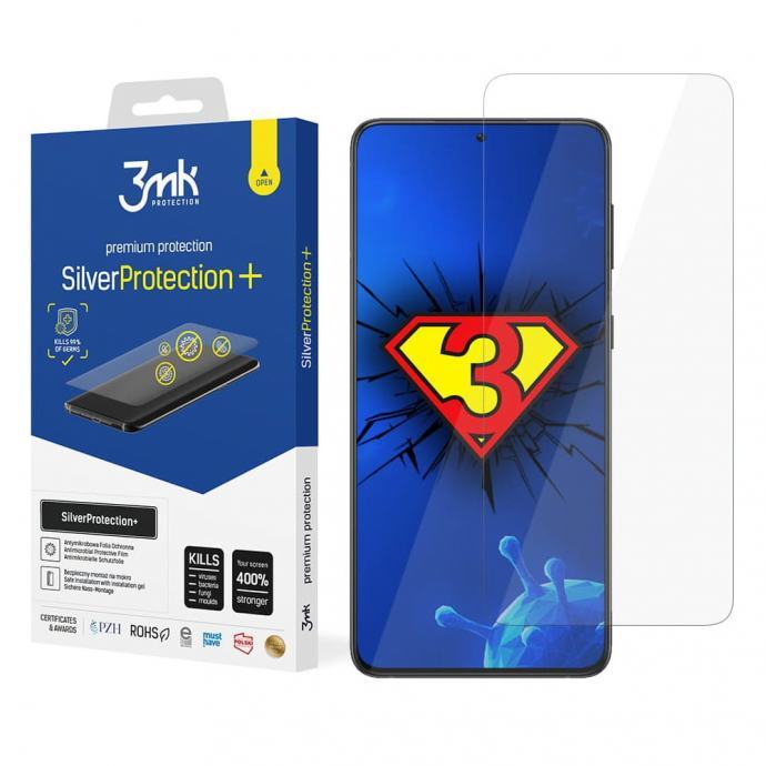3MK Silver Protect+ antibakterijska zaštita zaslona Samsung Galaxy S21