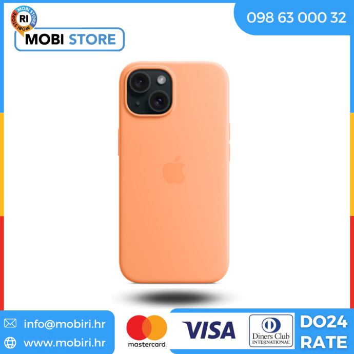 Maskica Apple iPhone 15 Silicone Case with MagSafe Orange