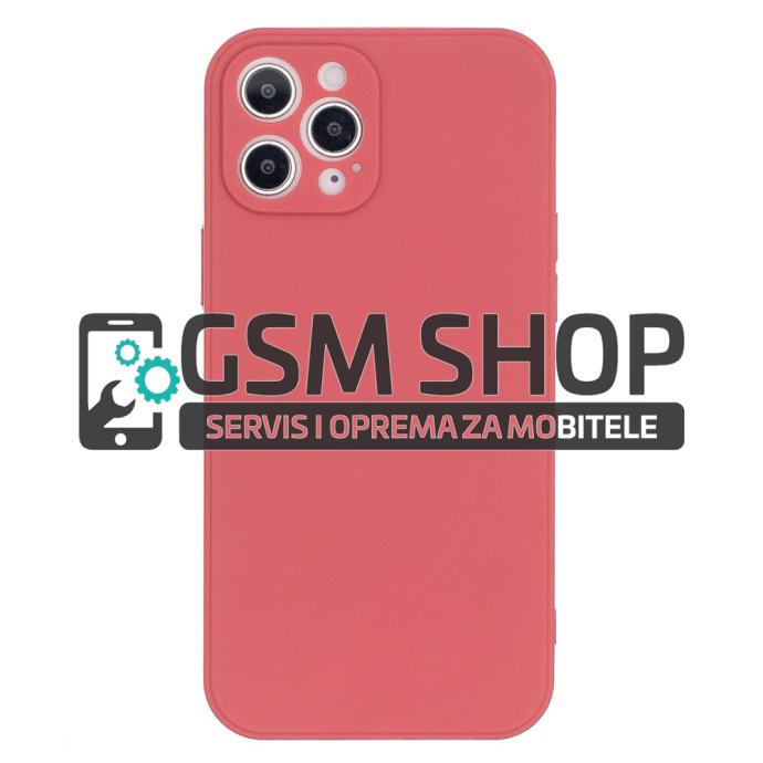 Mat TPU silikonska zaštitna maskica iPhone 12 Pro Max crvena