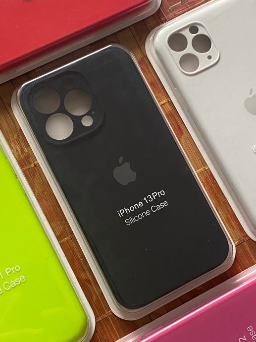 Original silikonska maska za iPhone 13 PRO Crna