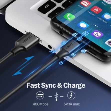 Kvalitetni USB-C kabel 50 cm dužine, do čak 3A brzog punjenja