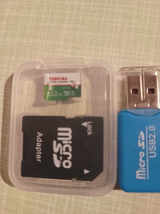 Micro SD memorijske kartice Toshiba od 512GB.