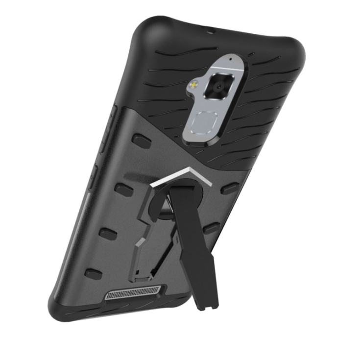 Cover Per Asus Zenfone 3 Max (ZC520TL) 5,2 Pollici: Custodia TPU Morbida Trasparente Con Stampa Fiori Neri, Antigraffio E Antiurto