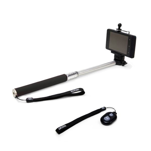 Dicota D31027 Black Selfie Stick Plus Bluettooth-10m Remote Shutter