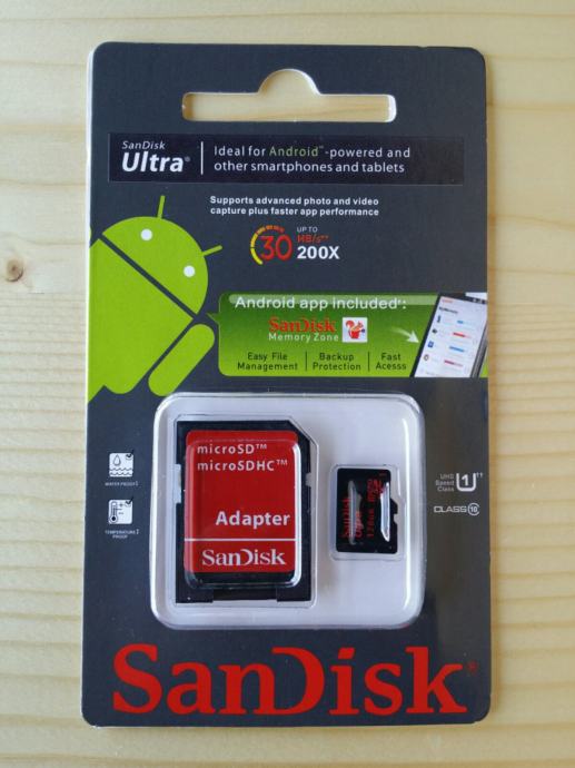 micro sd SanDisk Ultra 128 Gb sa adapterom