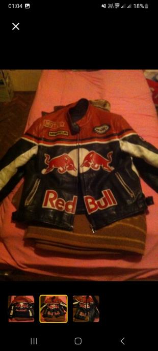 Jakna kožna Red Bull Racing alpinestars motoristička jakna nova XXL