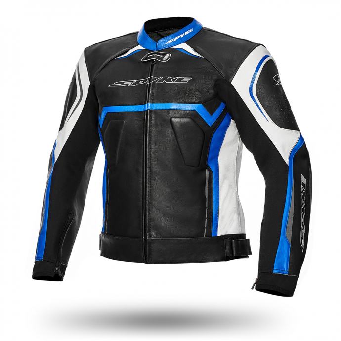 Kožna motoristička jakna SPYKE Jerez Evo Blue